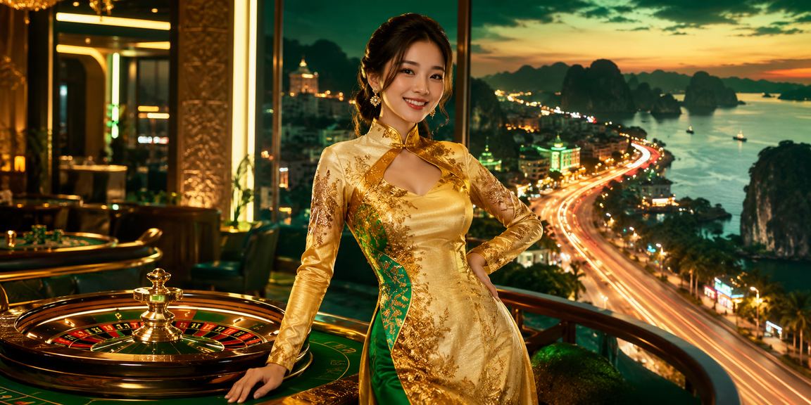 Cảnh Vịnh Hạ Long với hình ảnh trải nghiệm roulette trên s8bet