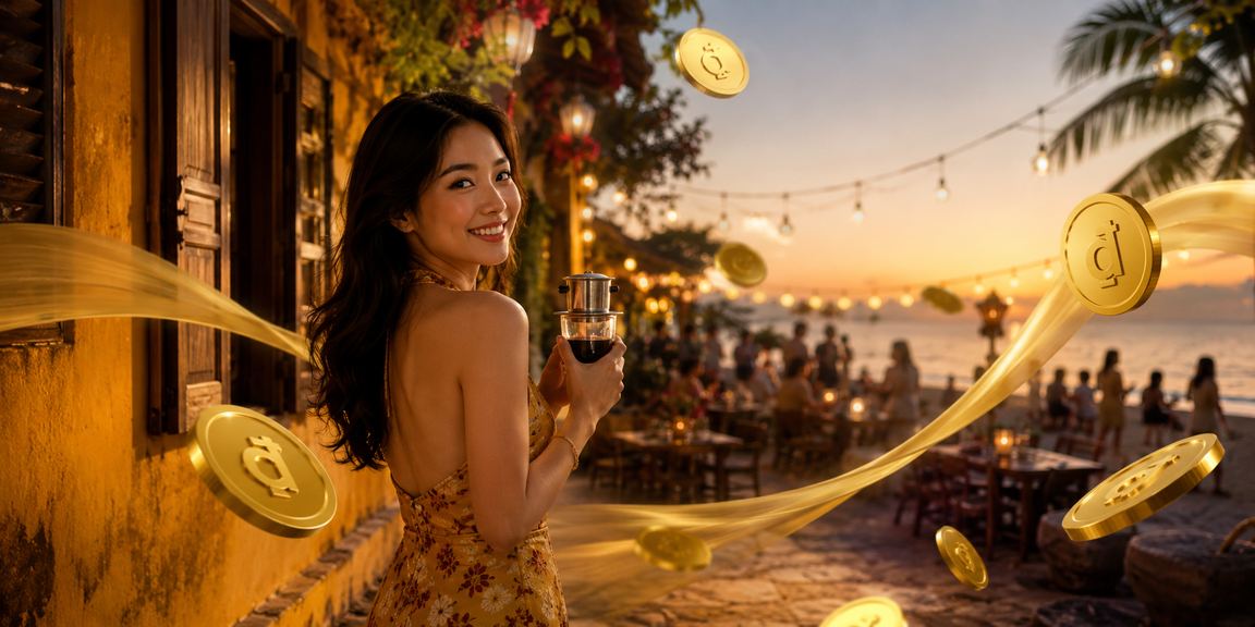 Người dùng Hội An kiểm tra giao dịch nạp tiền s8bet bên tách cà phê